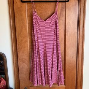 Pale Pink and Navy Sundress
